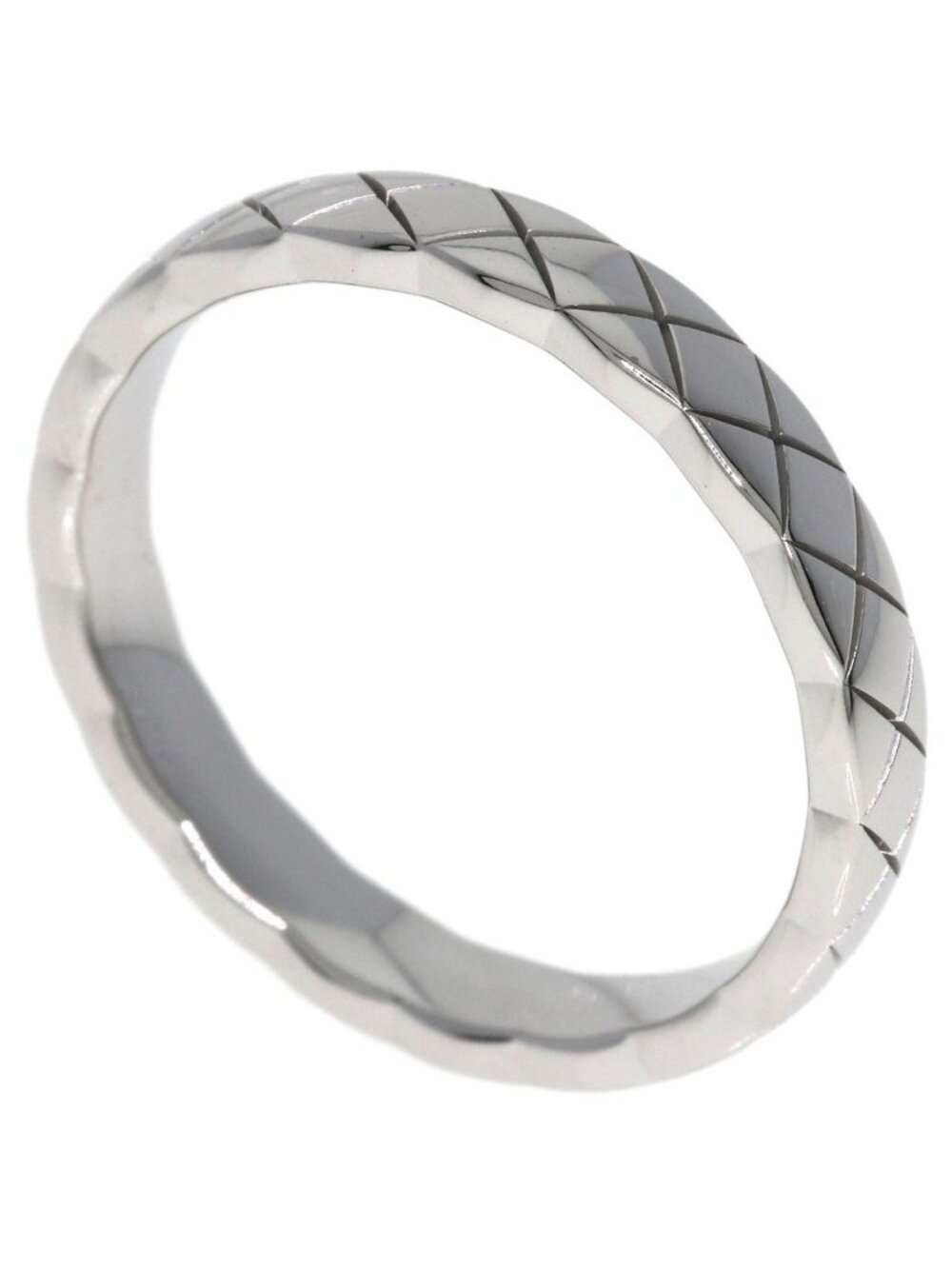 Chanel Coco Crush Small 54 Ring 18K White Gold